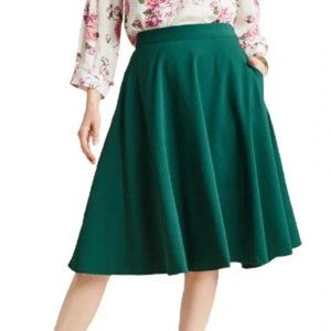 Modcloth Walk This Sway skirt in green